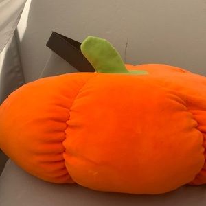 Orange pumpkin pillow